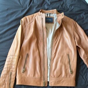 Cole Haan Men's Brown Leather Jacket